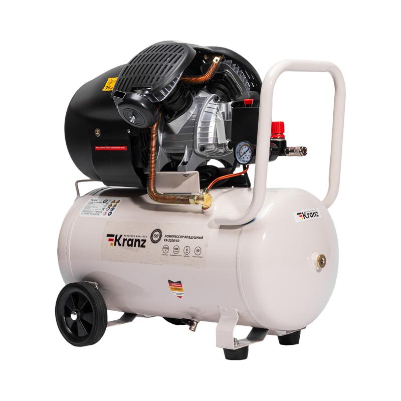 Компрессор воздушный KR-2200/50, 2200Вт, 400 л/мин, 50л