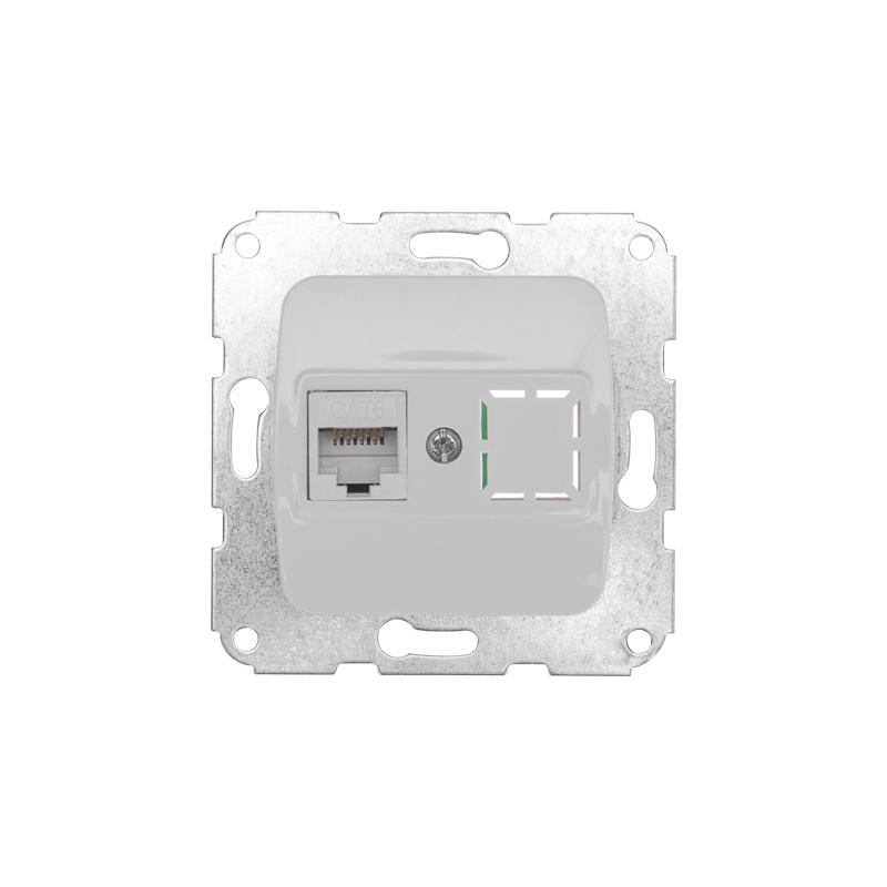 Розетка Компьютер RJ45 с/у мех. бел DEA
