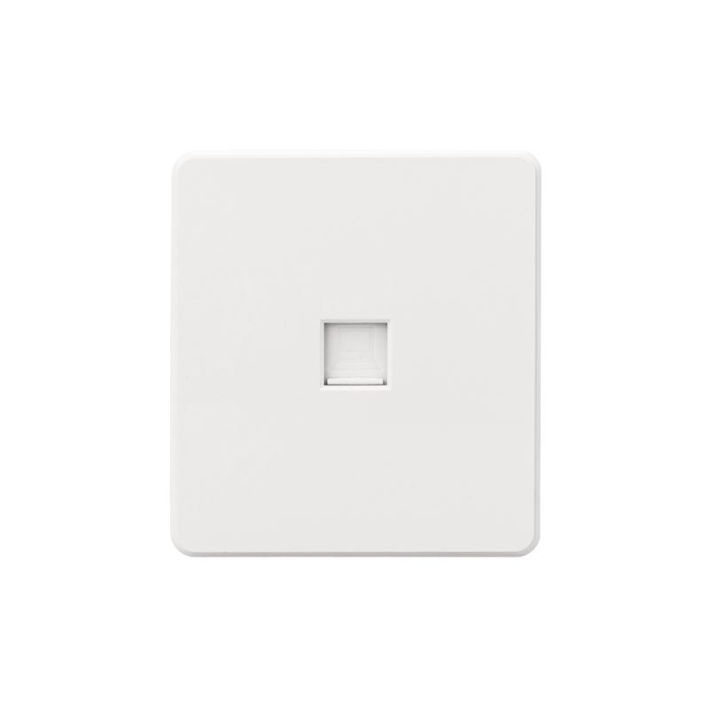 Розетка ROUND компьютерная RJ45 кат6 с/у перламутр