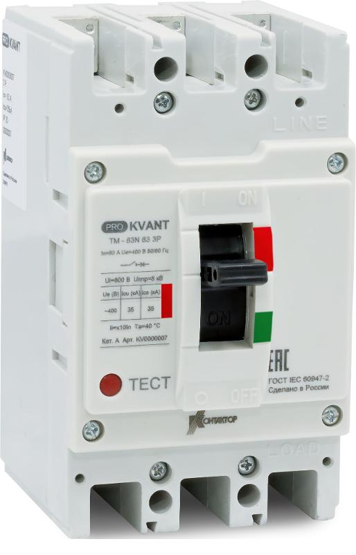 Выключатель автоматический PRO.KVANT TM-63N 3P 32A 35kA
