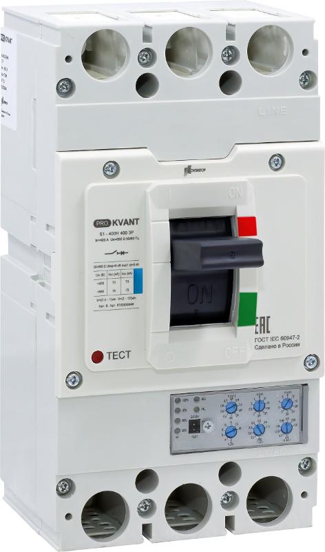 Выключатель автоматический PRO.KVANT S1-400H 3P 400A 70kA