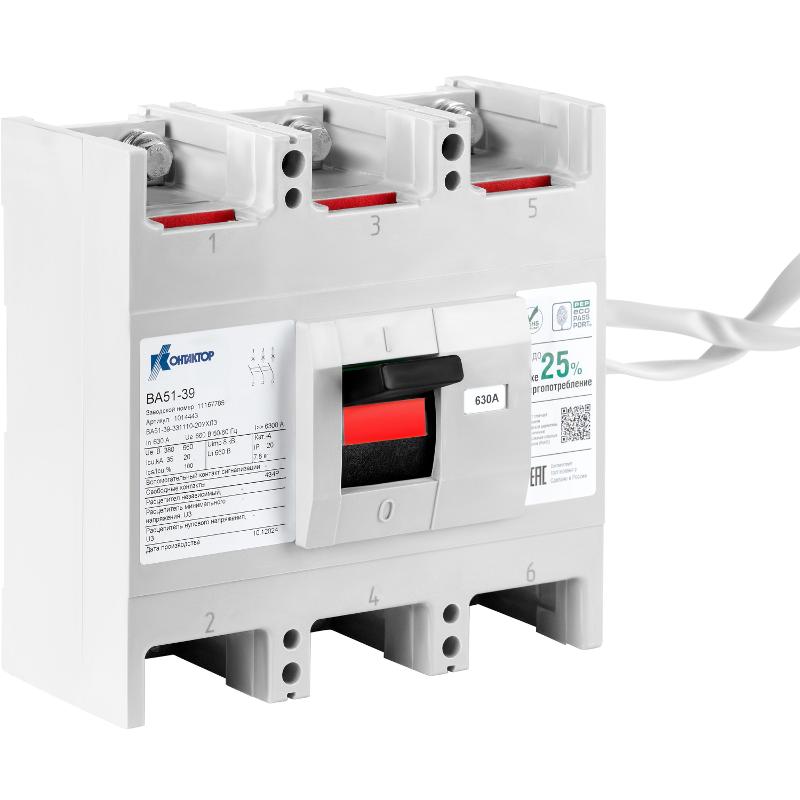 Выключатель автоматический ВА57-39-341310-630А-660/380AC-2000А-РМН400AC