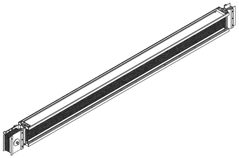 Секц. прям. 1600А Al 3L+N+PER IP55 тран.