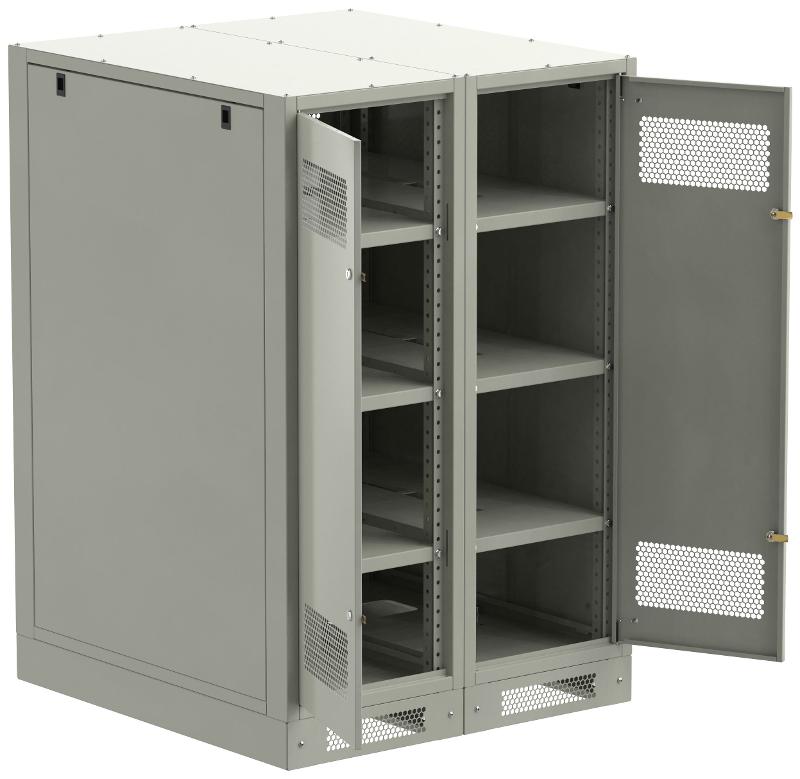 ITK LINEA B Шкаф (пустой) 1350х900мм дверь двуст. мет. сер.