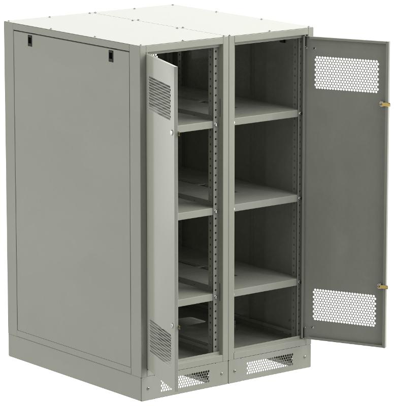 ITK LINEA B Шкаф (пустой) 1450х900мм дверь двуст. мет. сер.