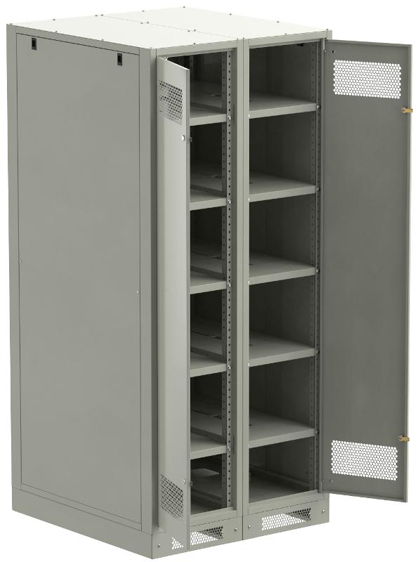 ITK LINEA B Шкаф (пустой) 2000х900мм дверь двуст. мет. сер.