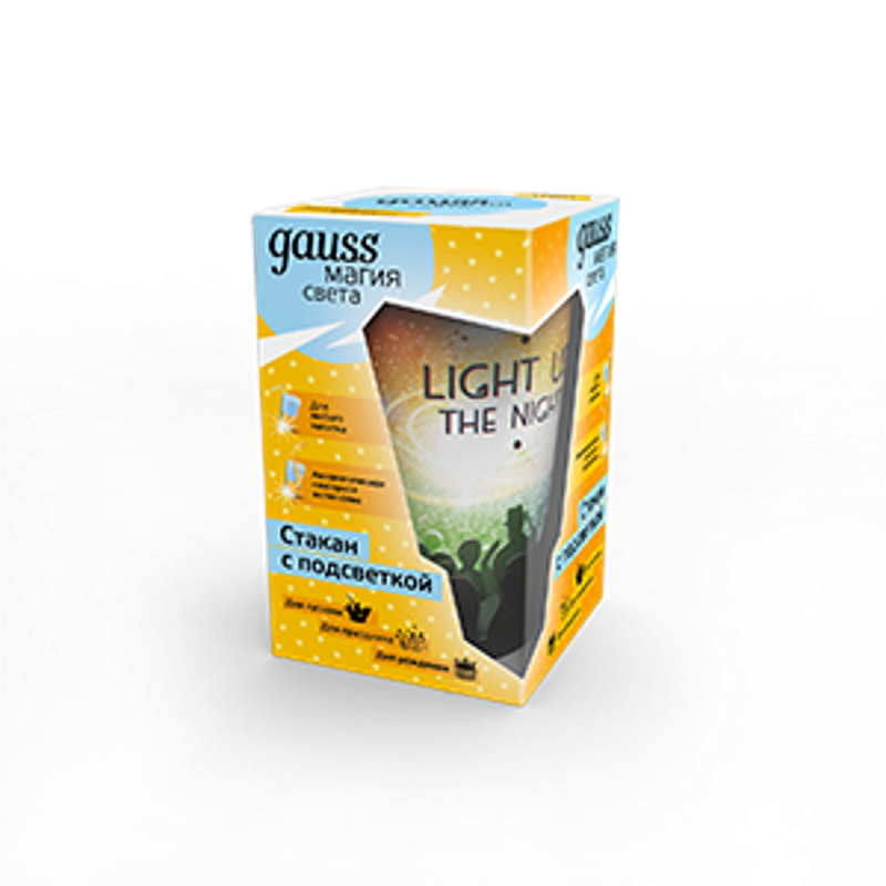 Светильник настольный Стакан с подсветкой модель LCUP Party 3XLR44 LED