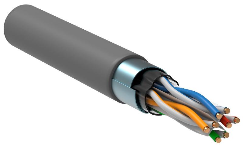 ITK Витая пара F/UTP 5E 4х2х0,52 PVC серый (305м) РФ/Т