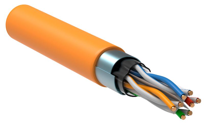 ITK Витая пара F/UTP кат.6 4x2х23AWG LSZH оранжевый (305м)