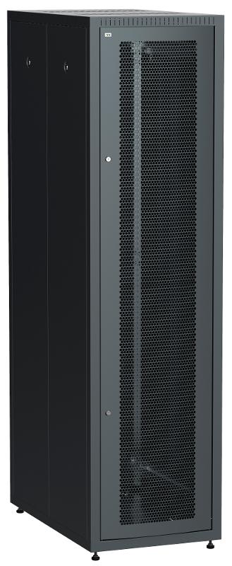 Шкаф LINEA E 47U 600х1000мм двери 2шт перф. и метал. чер