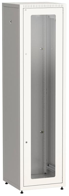 Шкаф LINEA E 33U 600х600мм двери 2шт стек. и метал. сер.