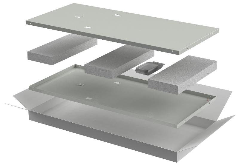 LINEA E Компл. стенок боковых 800мм шкафа 33U сер.