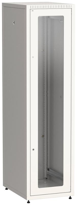 Шкаф LINEA E 47U 600х800мм двери 2шт стек. и метал. сер.