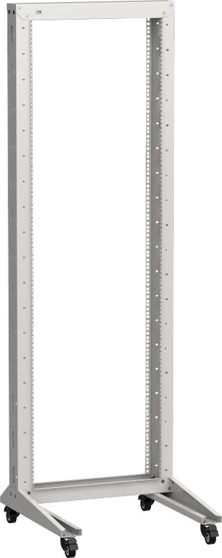 ITK LINEA F Стойка 1-рамная на рол. 20U 600х600мм серая
