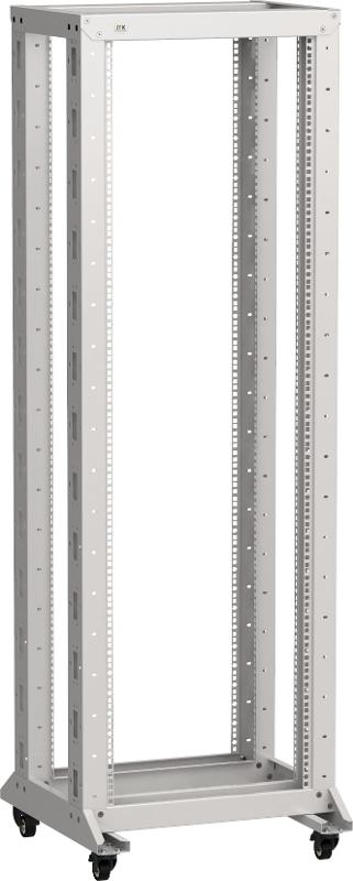 ITK LINEA F Стойка 2-рамная на рол. 42U 600х600мм серая