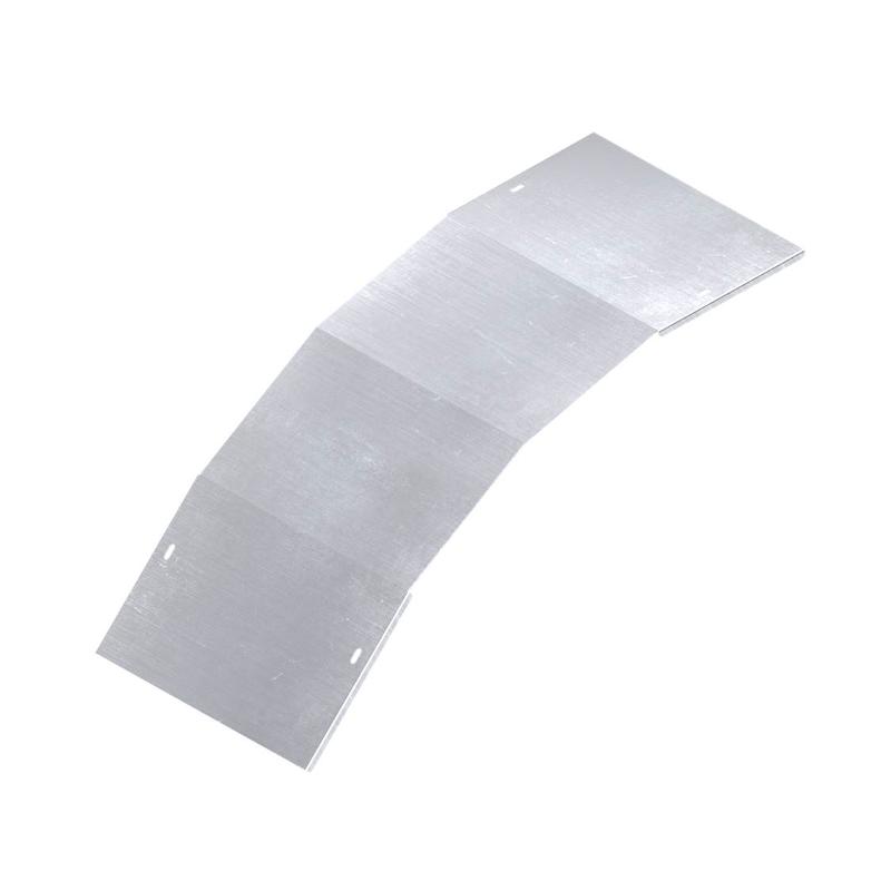 Крышка на угол вертикальный внешний 45 градусов, 80х200 R300, цинк-ламельная в комплекте с крепеж. элемент и соединит. пластинами