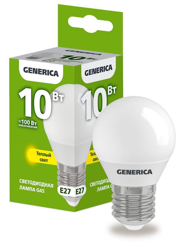 Лампа светодиодная G45 шар 10Вт 230В 3000К E27
