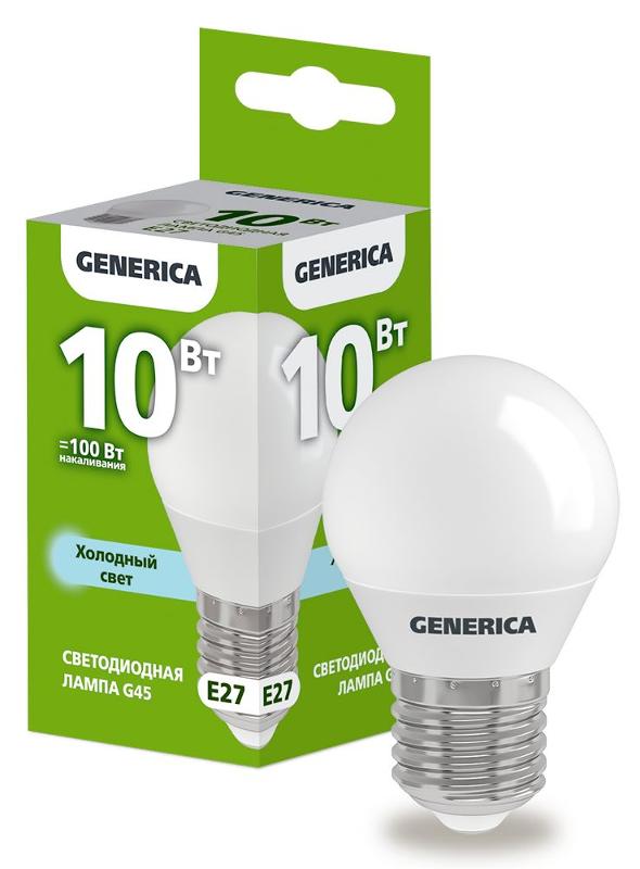 Лампа светодиодная G45 шар 10Вт 230В 6500К E27