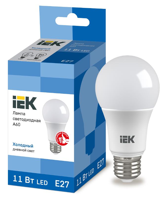 Лампа светодиодная LED 11Вт Е27 230В 6500К ECO А60 груша