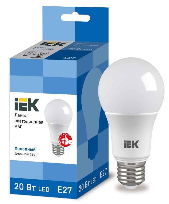 Лампа светодиодная LED 20Вт Е27 230В 6500К ECO А60 груша