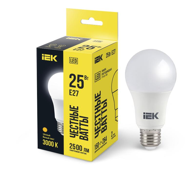 Лампа светодиодная LED A80 груша 25Вт 230В 3000К E27