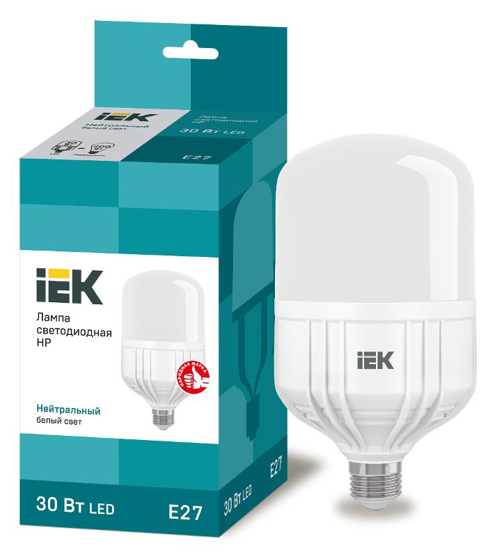 Лампа светодиодная LED 30Вт Е27 230В 4000К HP