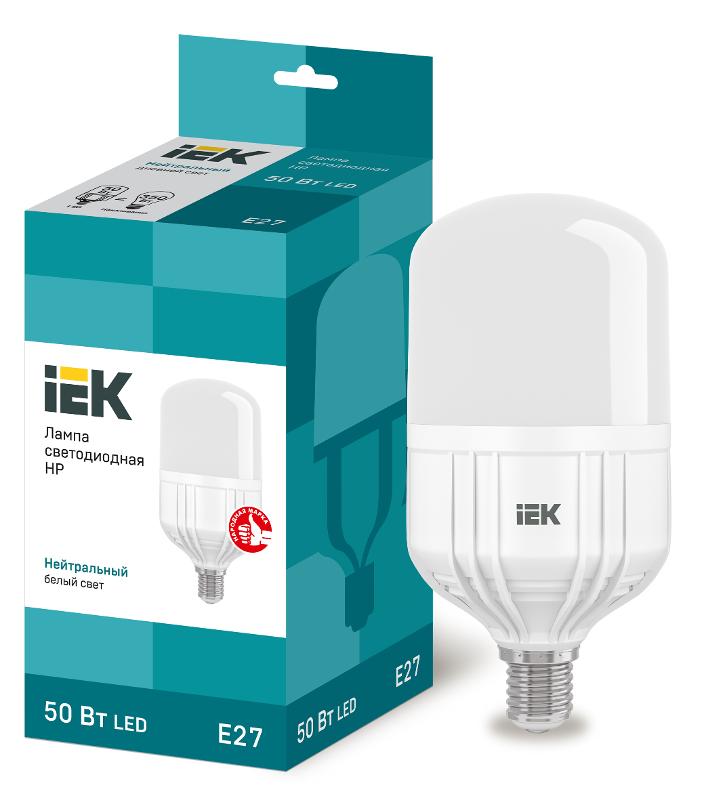 Лампа светодиодная LED 50Вт Е27 230В 4000К HP