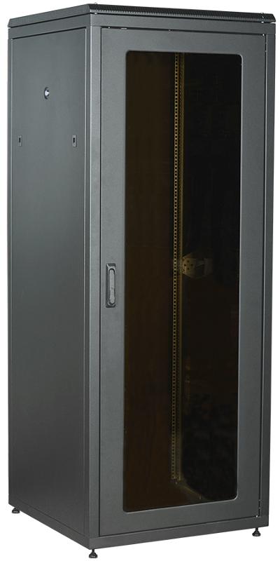 LINEA N 18U 800х800мм стекл. пер. дв. задн. металл. чер.