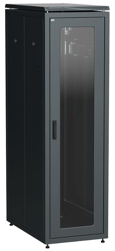ITK LINEA N 33U 800х1000мм стекл. пер. дв. задн. перф. чер.
