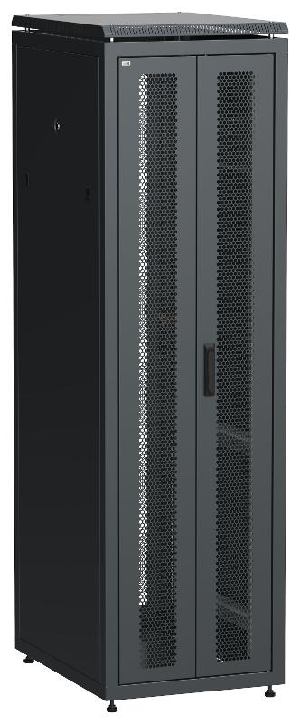 ITK LINEA N 42U 600х800мм распаш. перф. дв. задн. перф. чер.