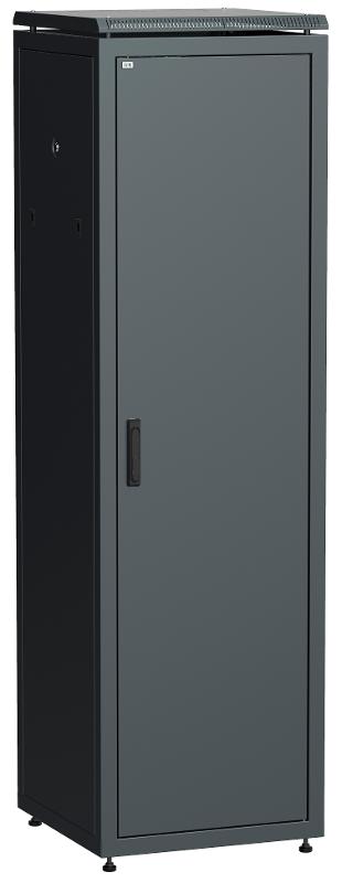Шкаф сетевой 19" LINEA N 47U 600х800 мм металлическая передняя дверь черный
