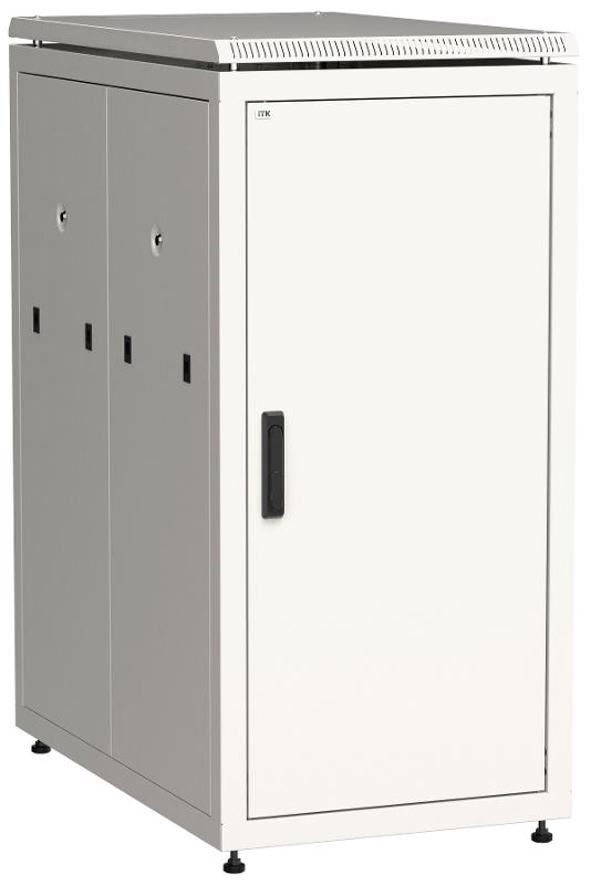 Шкаф сетевой 19" LINEA N 24U 600х1000 мм металлические двери серый