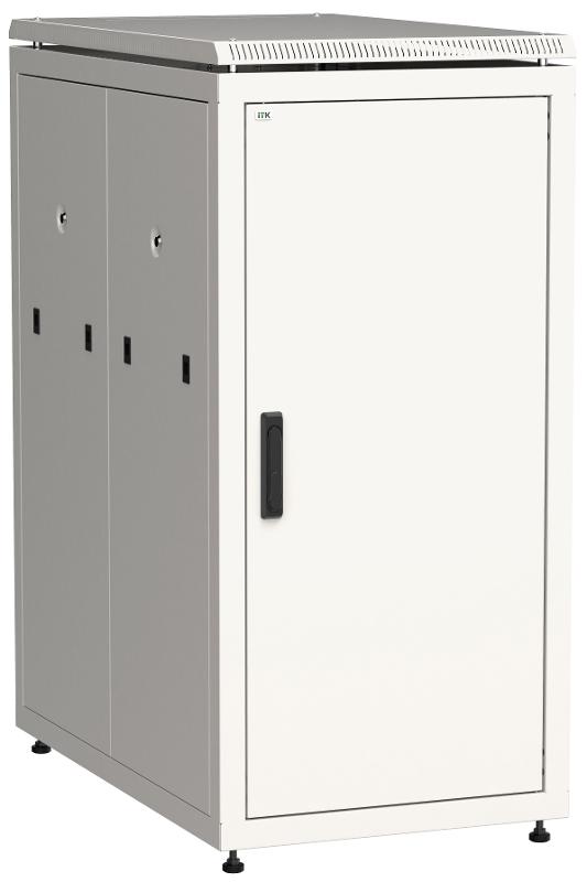 Шкаф сетевой 19" LINEA N 28U 600х1000 мм металлическая передняя дверь серый