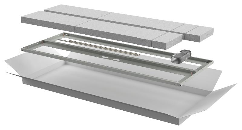 Дверь перфор. двустворч. для шкафа LINEA N 28U 600мм сер