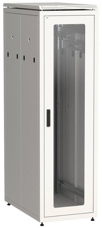 Шкаф сетевой 19" LINEA N 33U 600х1000 мм стеклянная передняя дверь серый