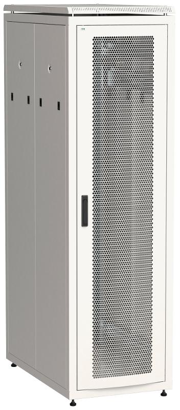 Шкаф сетевой 19" LINEA N 42U 600х1000 мм перфорированная передняя дверь серый