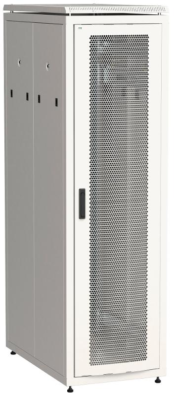 Шкаф сетевой 19" LINEA N 42U 600х1000 мм перфорированные двери серый
