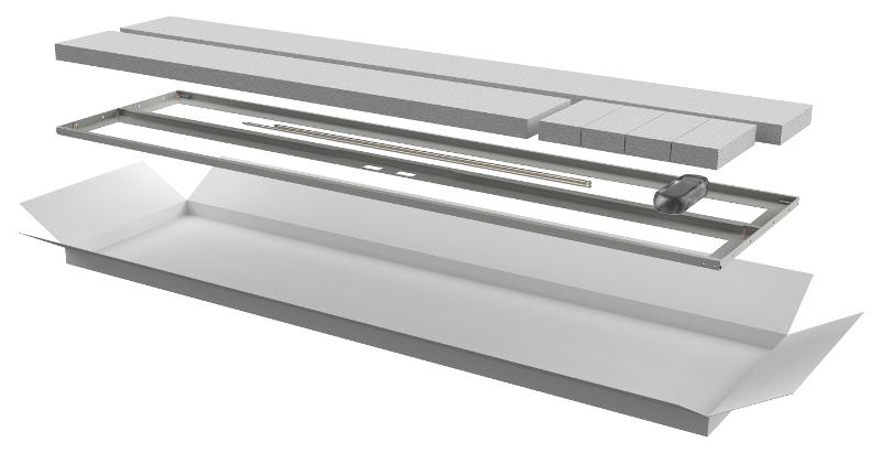 Дверь перфор. двустворч. для шкафа LINEA N 42U 600мм сер