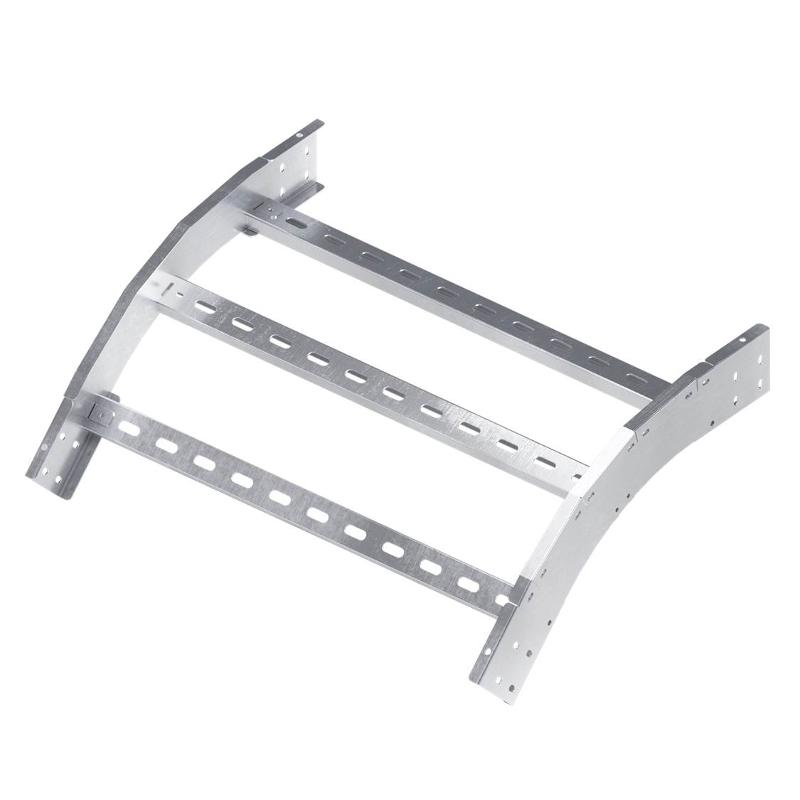 Угол вертикальный внешний 45 градусов, 80х400 R300 в комплекте с крепежными элементами и соединительными пластинами