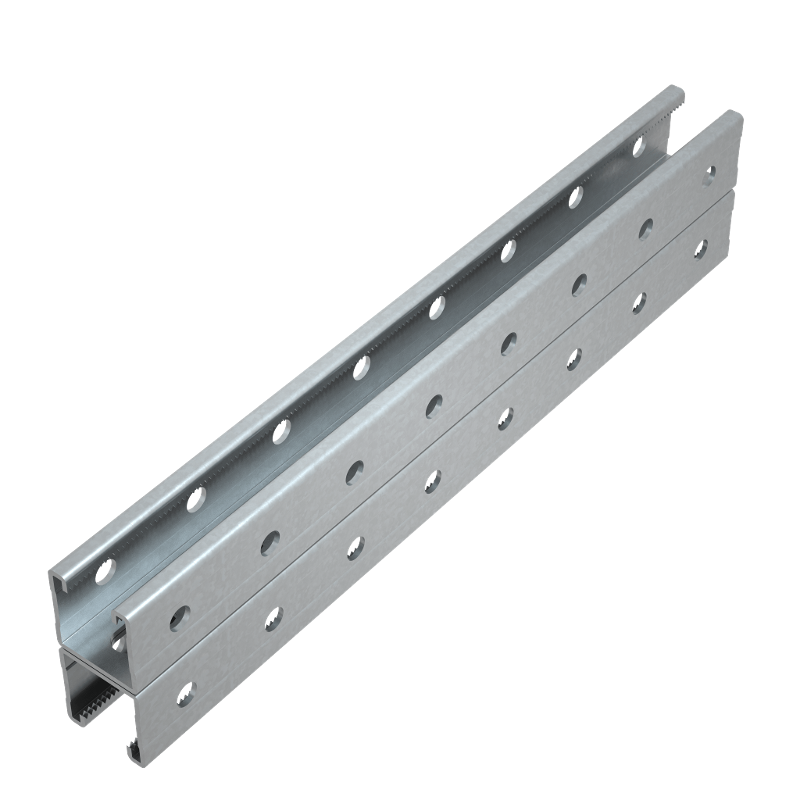 Страт-профиль двойной 41х41 L3500 мм s:3,0 (тройная перфорация) HD