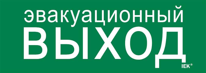 Этикетка самоклеящаяся  280х100мм "Эвакуац. выход"