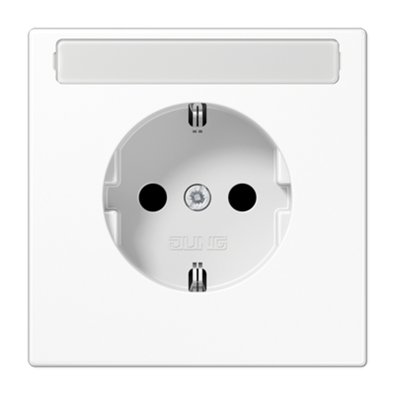 Штепсельная розетка SCHUKO 16A, 250V~ с защитой от детей и полем для надписи; слоновая кость