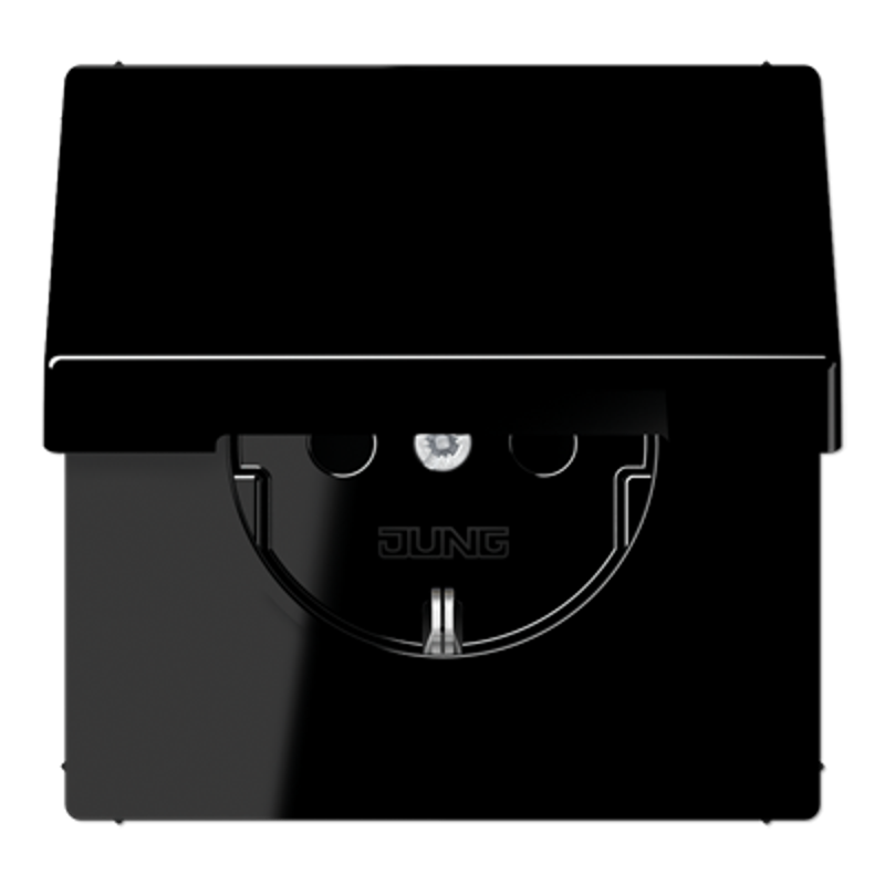 Штепсельная розетка SCHUKO 16A, 250V~  с крышкой