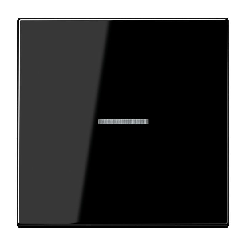 Клавиша для выключателя с подсветкой; черная