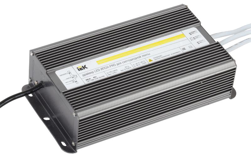 Драйвер для светодиодных лент LED ИПСН-PRO 200Вт 12В IP67 блок-шнуры