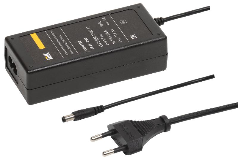 Драйвер для светодиодных лент LED ИПСН 36Вт 12В IP20 сетевая вилка-блок