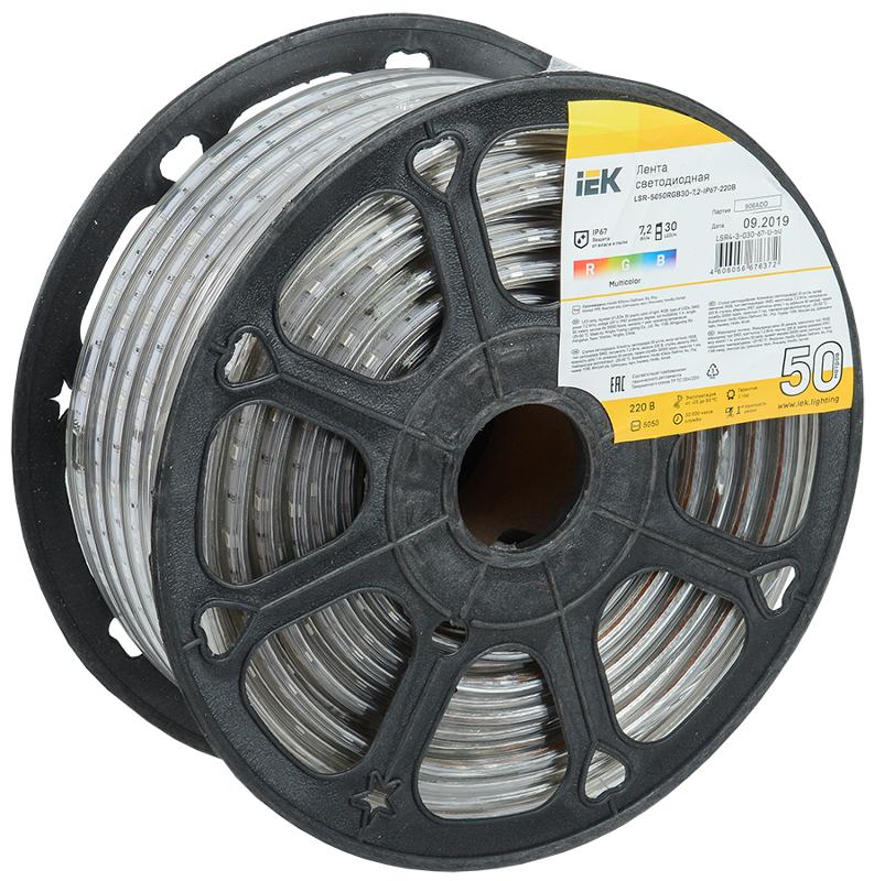 Лента светодиодная 50м LSR-5050RGB30-7,2-IP67-220В