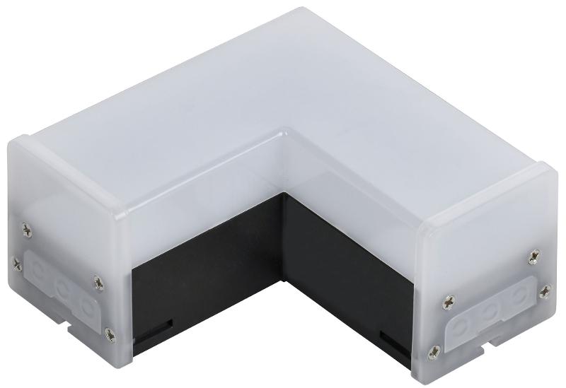 Светильник-соединитель LED L-образный 1010 8Вт 4000К 117х117мм чер.