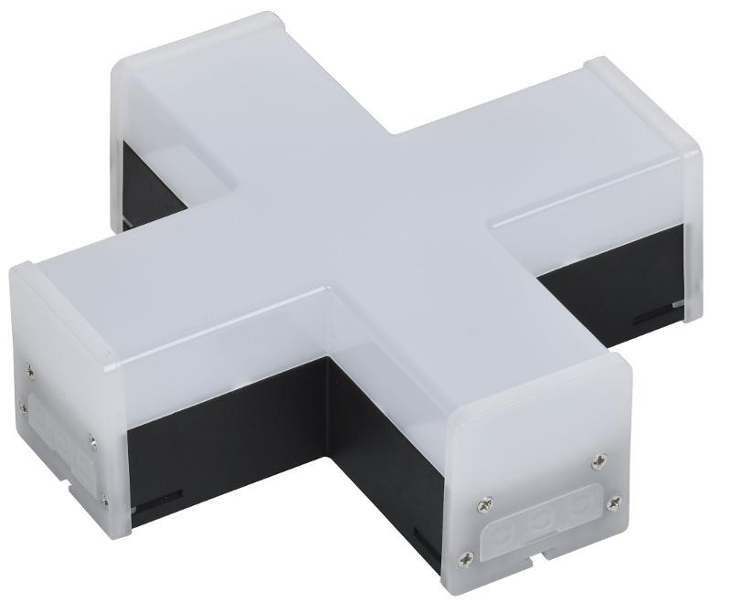 Светильник LED X-образн. 1010 12Вт 6500К 180х180мм чер. IEK