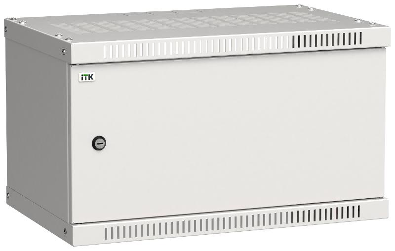 Шкаф LINEA WE 6U 550x350мм дверь металл серый